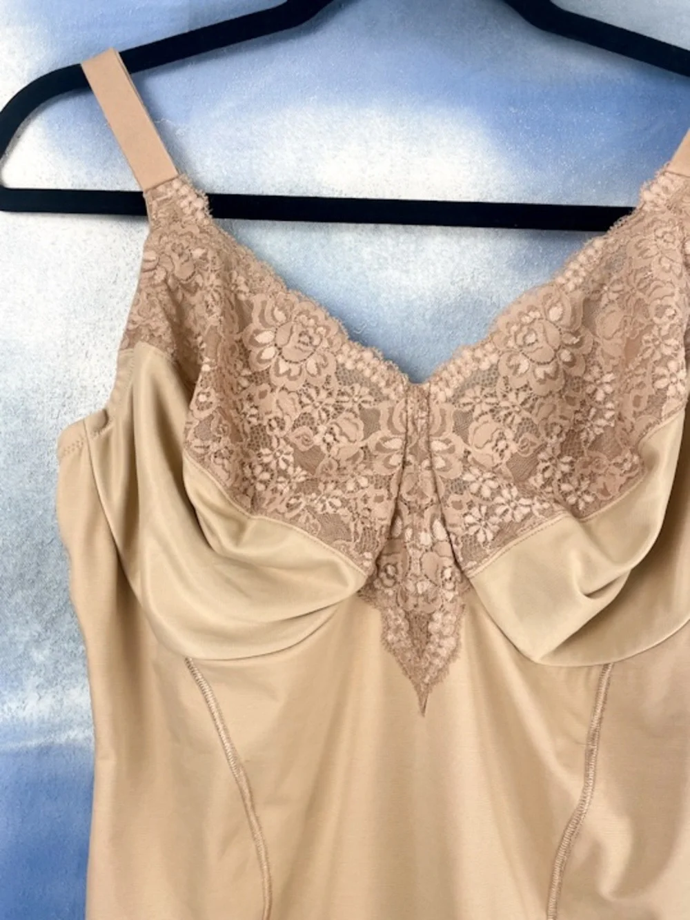 Flexees by Maidenform vintage shapewear teddy 38dd